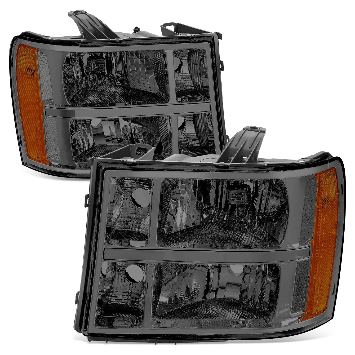 Fit 07-14 Gmc Sierra 1500 2500 3500 Hd Smoked Lens | Built Supply Co