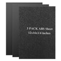 3PCS Black ABS Plastic Sheet 1/4 Inch Thick 12 X16 in Plastic Panel |