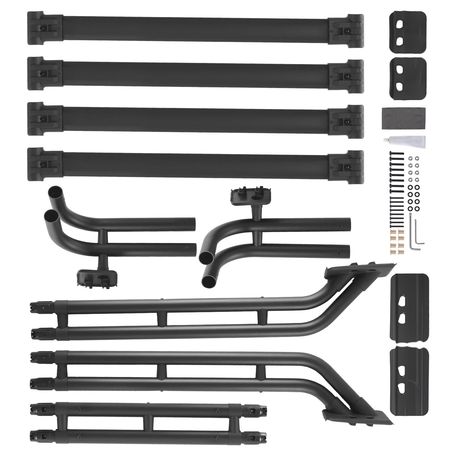 Black Roof Rail for Toyota 4Runner All Models 2010-2024 PT27889190 Aluminum