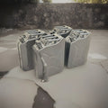 Lot (4) 5 Gallon Jerry Can Gasoline Steel Tank Military Style Storage