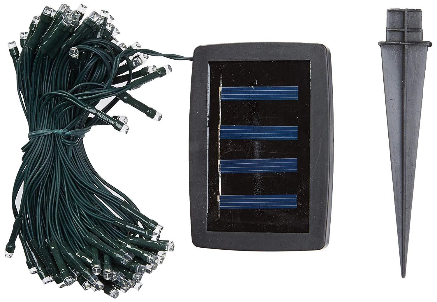 K-lite 100 Led Solar Powered String Lights Water Resistant White