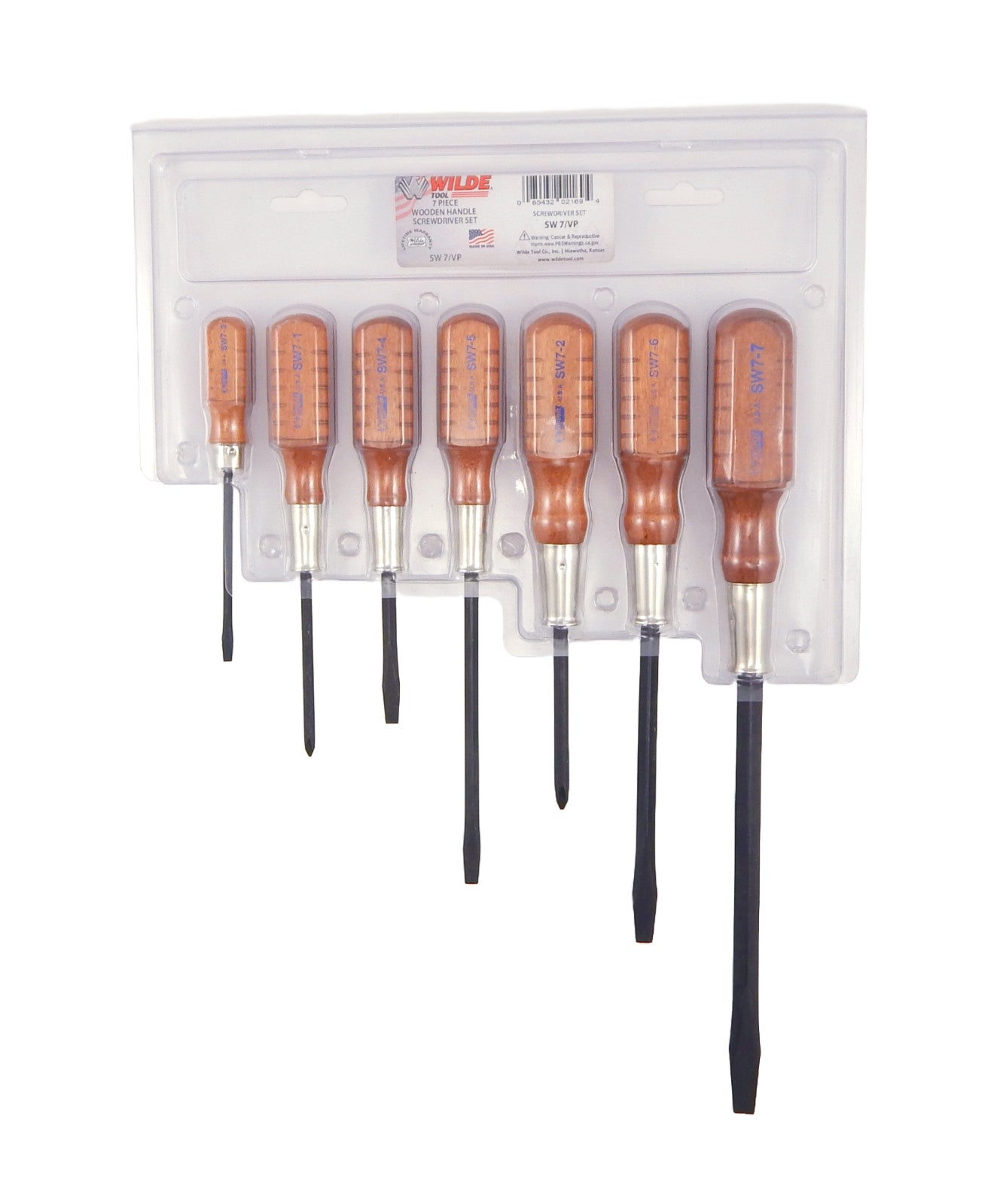 Wilde Tools Vintage Wood Handle Screwdriver Set