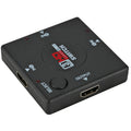 Square Box 3-port Hdmi Switcher 3 In 1 Out 1080p 3d For Ps3, Pc, Dv,