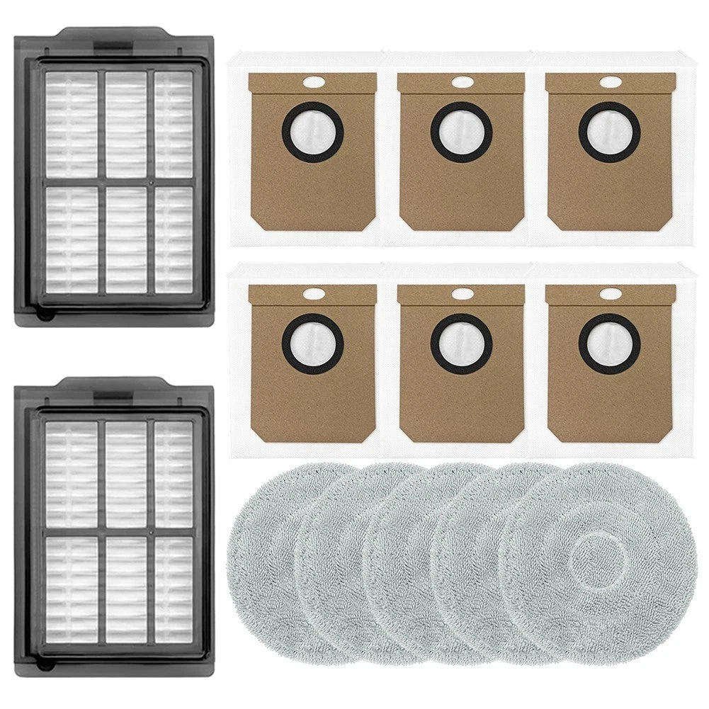 For Deerma X70 Vacuum Filter Mop Cloth Dust Bag Replacement Kit