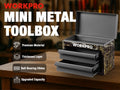 Workpro Metal Mini Tool Box Top Tool Chest 2 Drawer | Built Supply Co