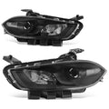 Fit 13-16 Dodge Dart Black Housing Clear Lens | Built Supply Co