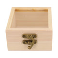 Wooden Square Hinged Storage Boxes Craft-gift Storage Container Dust