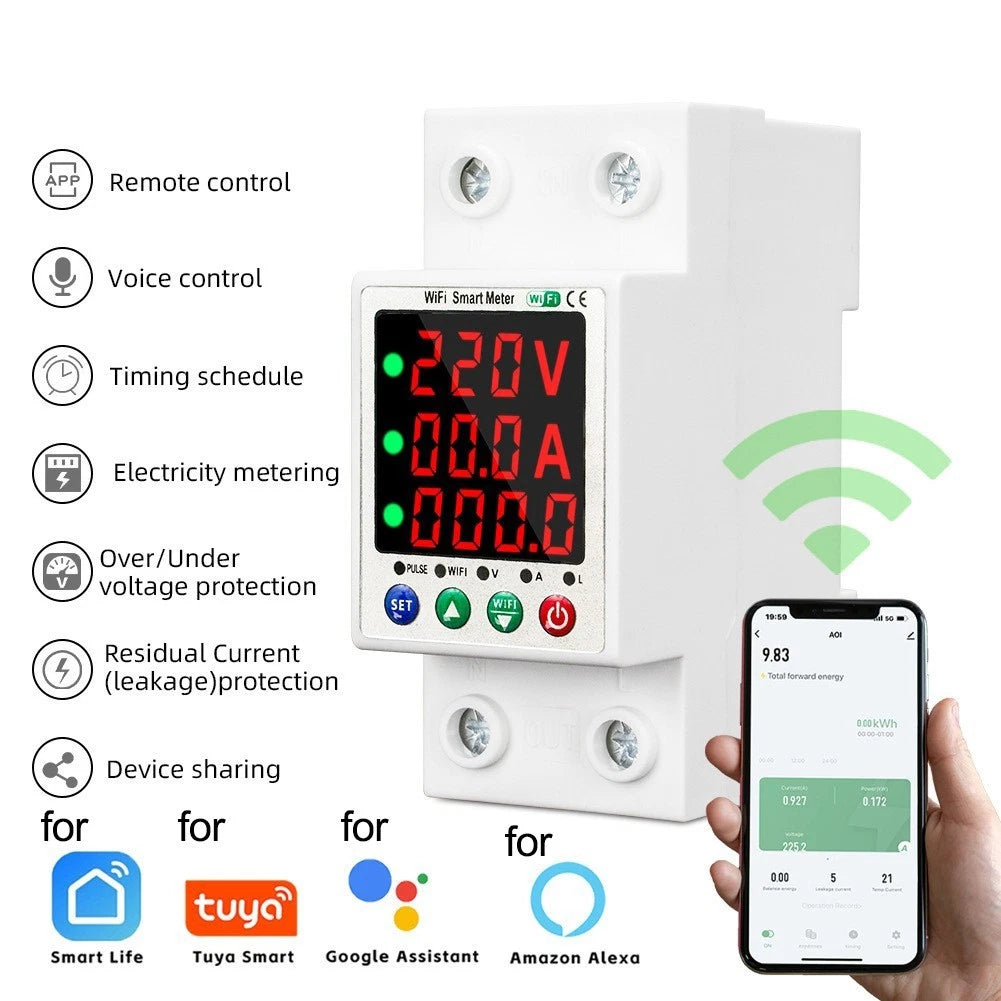 Smart Voltage Protector With Dual Display And Auto | Built Supply Co