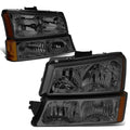 For 2003-2006 Chevy Silverado Smoked Housing Amber | Built Supply Co