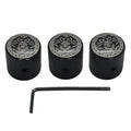 3pack Electric Guitar Volume Tone Control Dome Knobs Metal