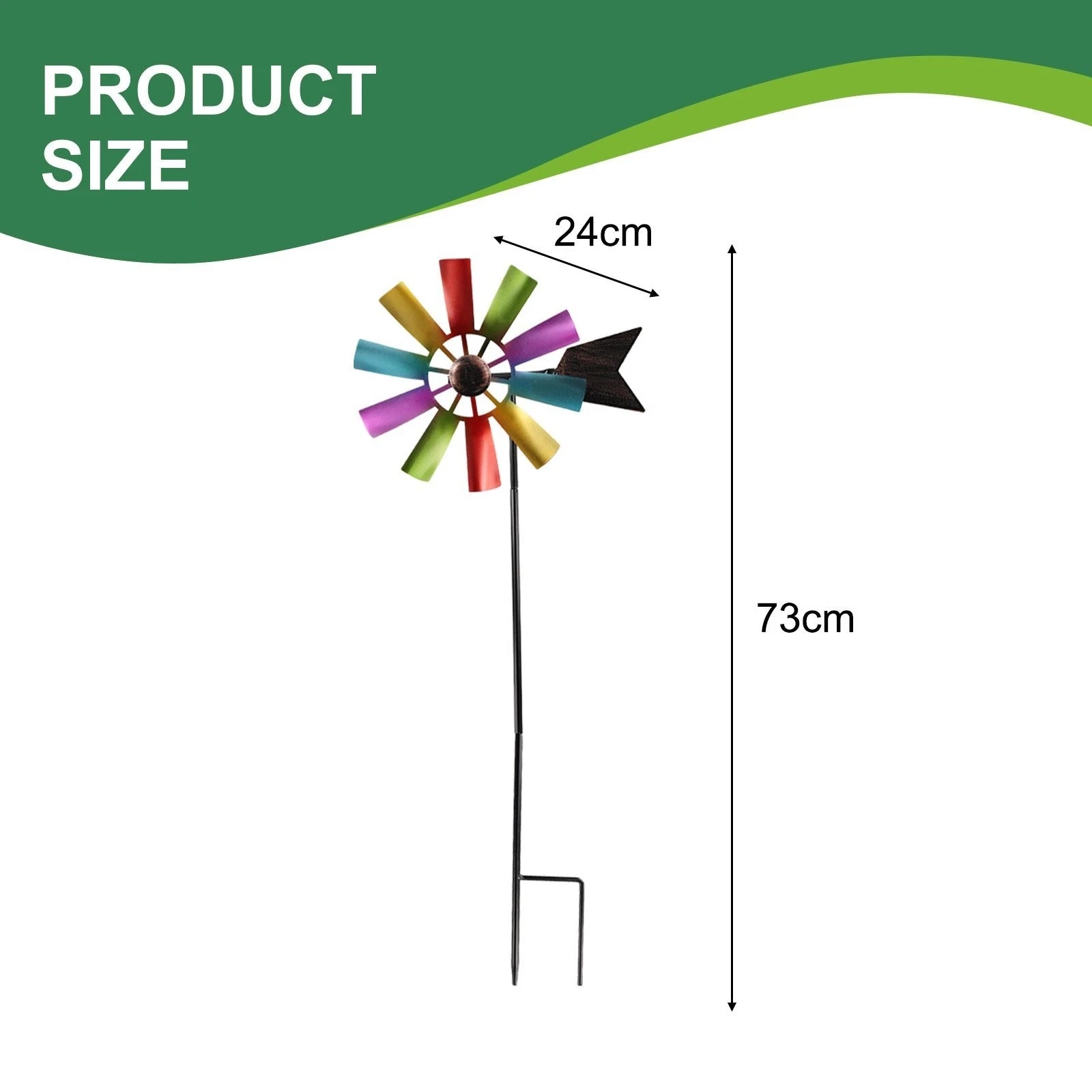 Windmill Wind Spinner Parts Patio Stake Wind Sculpture Yard Garden