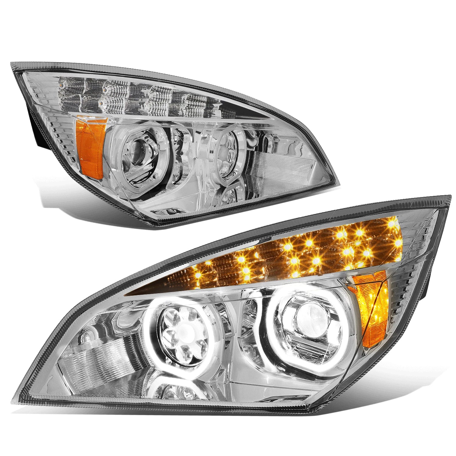 Fit 18-24 Freightliner Cascadia Led Halo Ring Drl | Built Supply Co