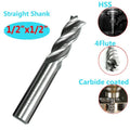 Coated End Mill Straight Shank 4-flute Spiral Cutter Machine