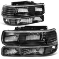 For 1999-2002 Chevy Silverado Black Housing Clear | Built Supply Co