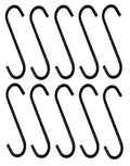 Iron Black S Hooks for Plant Sign Hangers