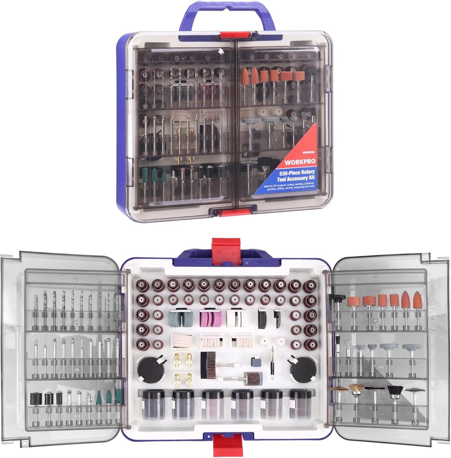 WORKPRO Rotary Tool Accessory Kit 530-Piece by WORKPRO