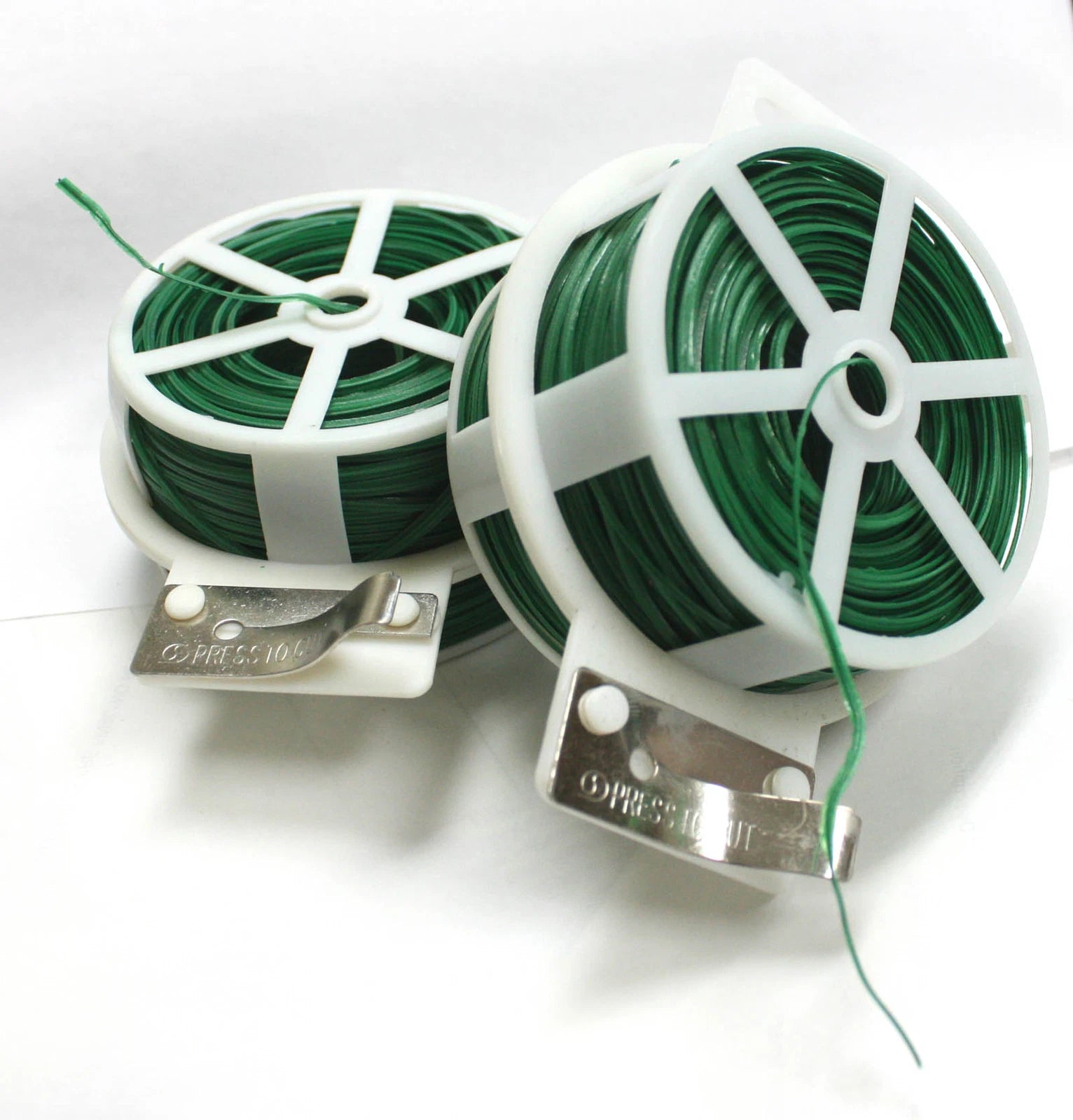 Lot Two 328ft 100m Kitchen Bag Gardening Plant Twist Tie Wire Roll