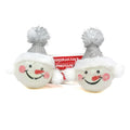 4" Snowman Christmas Holiday Hangable Ornament Decoration Santa Hat