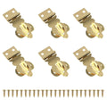 Brass Padlock Clasps For Stylish Wooden Box Locking Mechanism