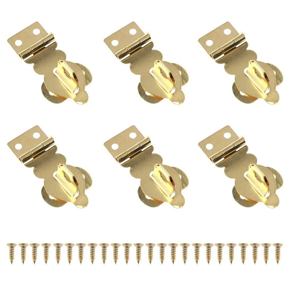 Brass Padlock Clasps For Stylish Wooden Box Locking Mechanism