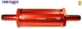 8MM 5/16" Barbed Red Push on Aluminium Fuel Filter 30 Micron Race