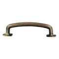 2 Pack Industrial Style 3-3/4" Rustic Brass Cabinet Dresser Pull