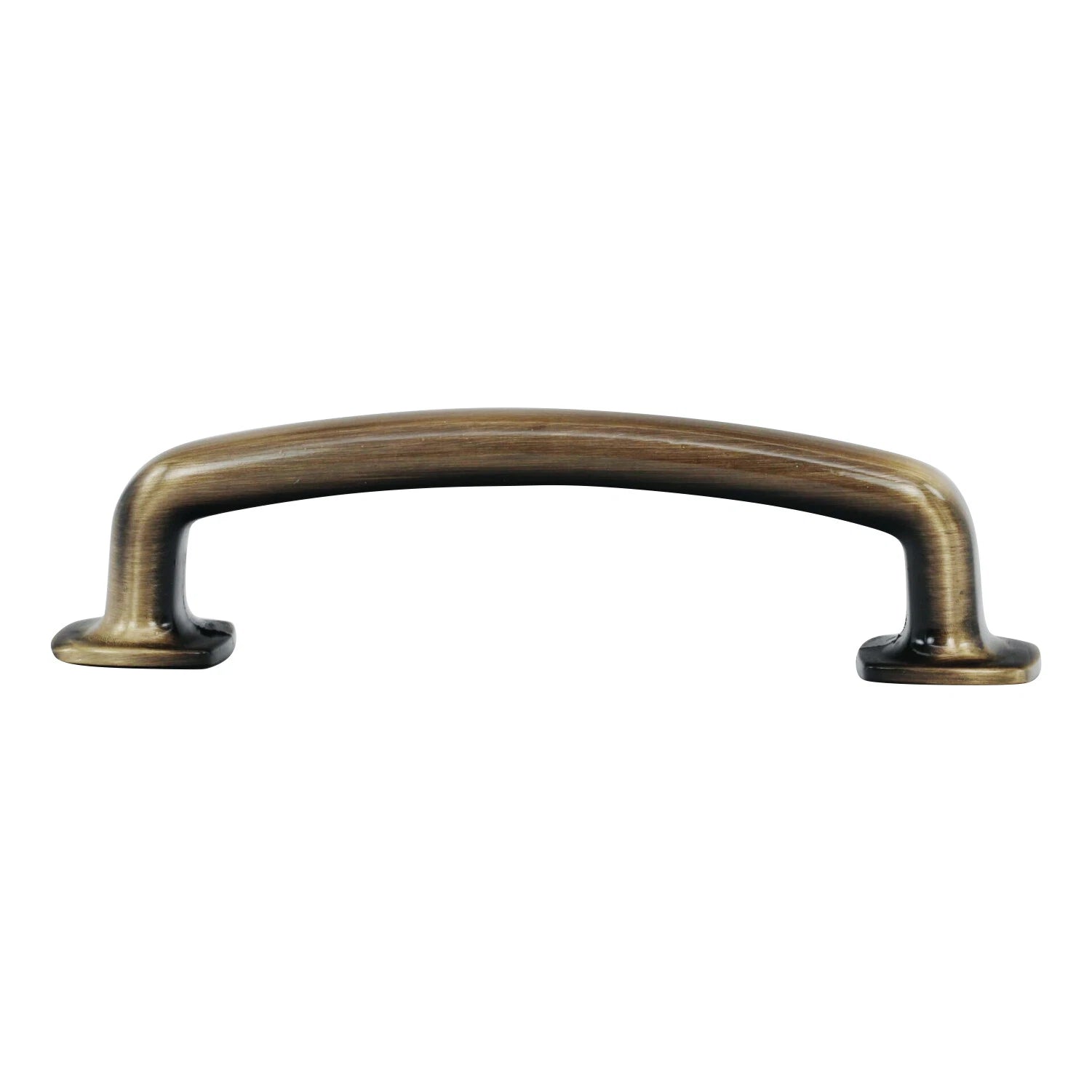 2 Pack Industrial Style 3-3/4" Rustic Brass Cabinet Dresser Pull