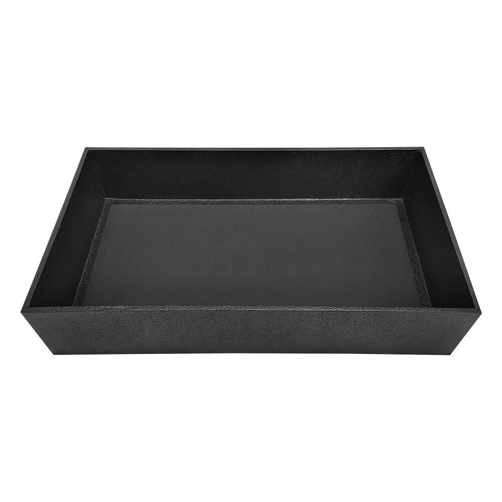 Black Stackable Jewelry Organizer Tray 3" Deep Display Case For
