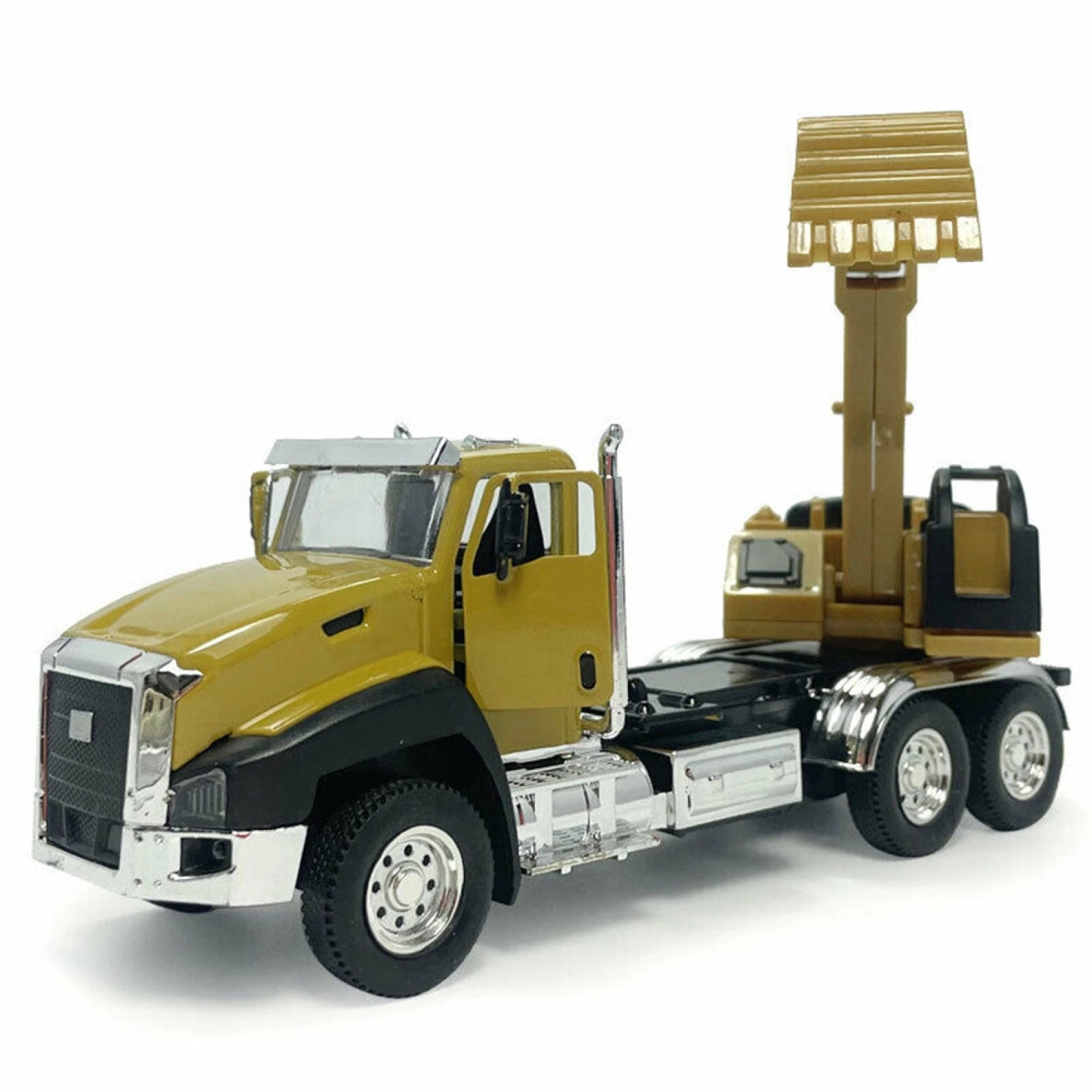 1:50 Alloy+plastic Digger Excavator Dump Truck Model Car Diecast Kids