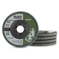 5 Pack - 4.5" x 7/8" BHA 36 Grit Stearate Coated Flap Discs for