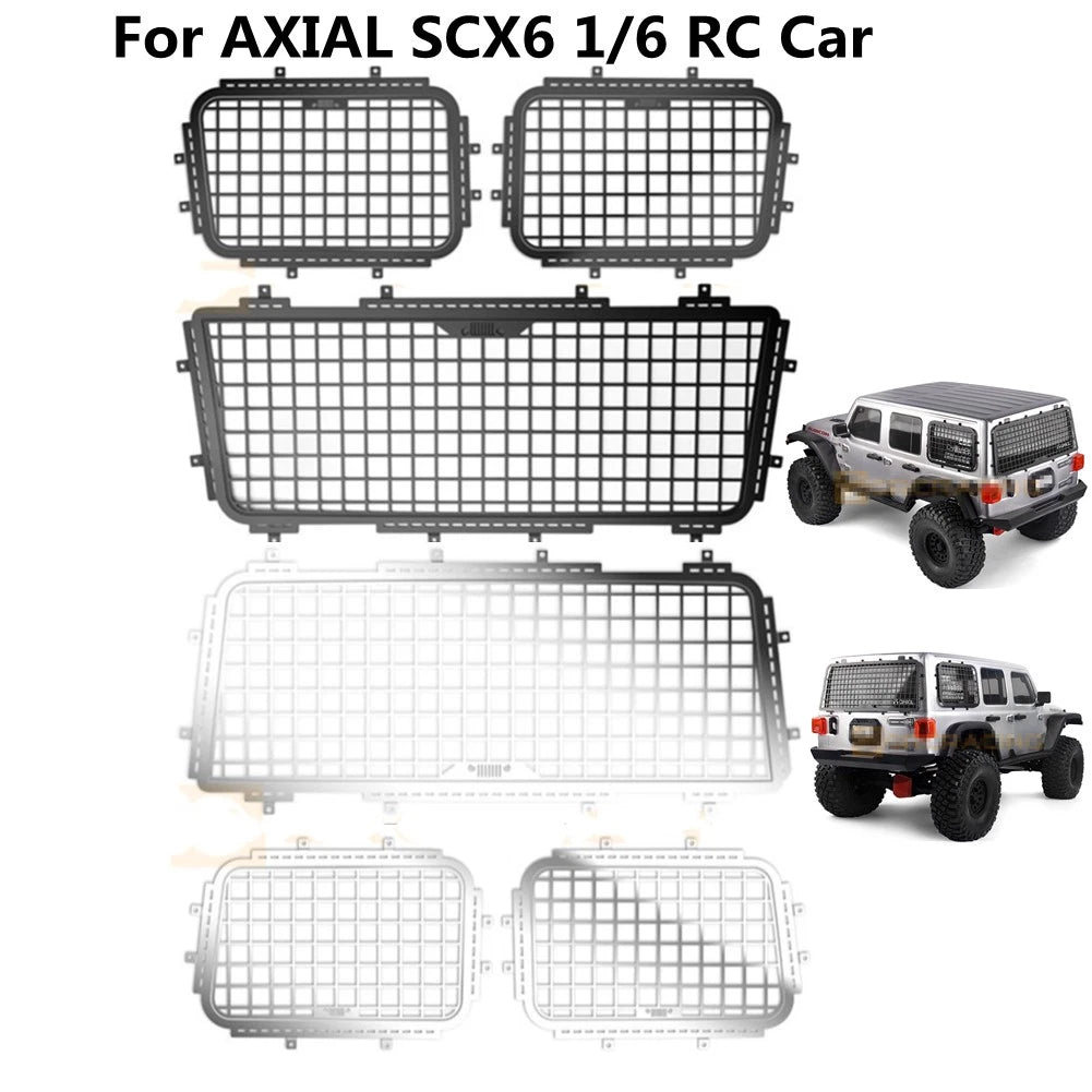 Stainless Steel Side+rear Window Mesh Net Kit For Axial Scx6 Wrangler