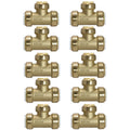 Brass Crimp Fittings 1/2" 5 Pack