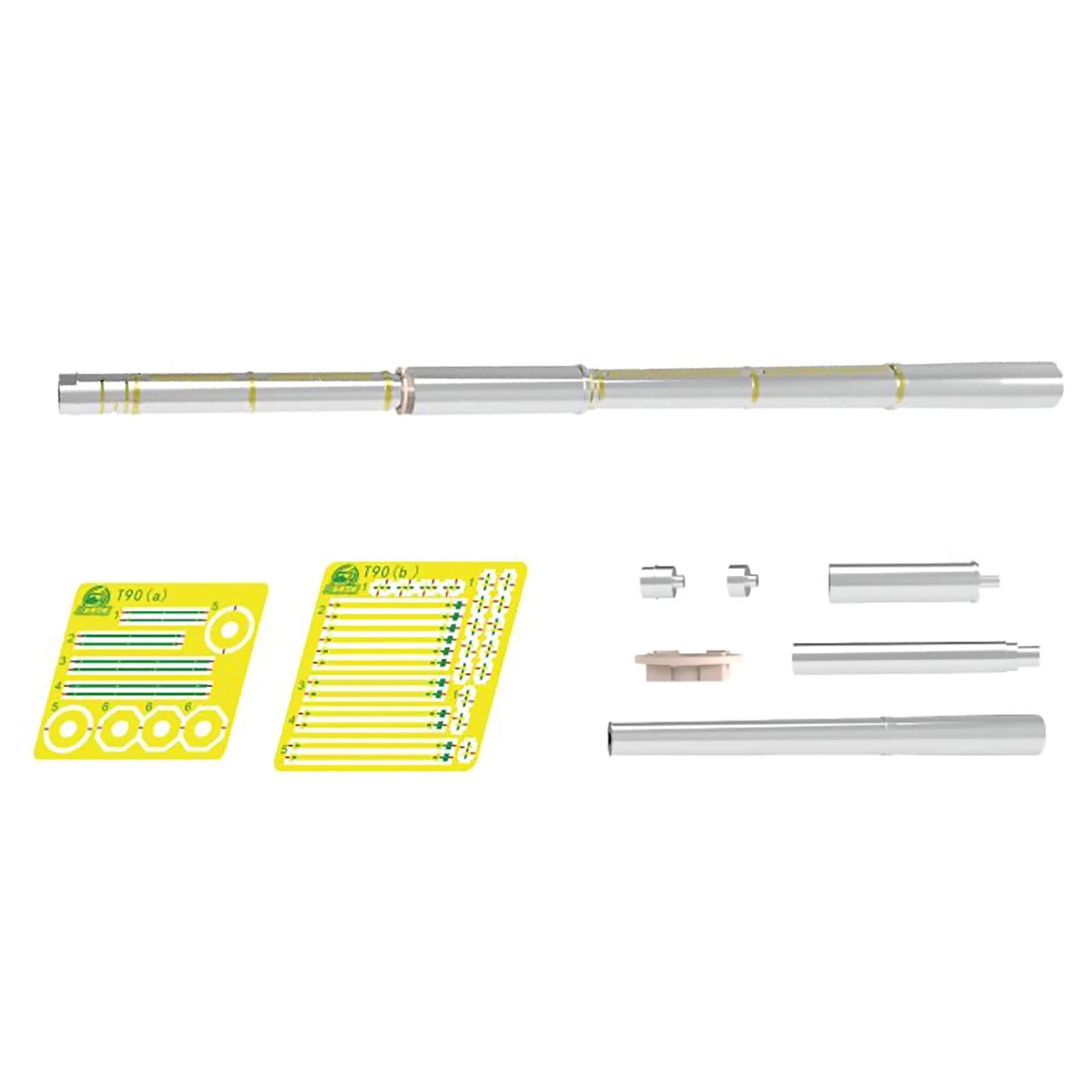 1/35 Scale Durable Metal Barrel Shell Kit For T-90 Tank Ah35a050 Model