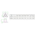 Marine Grade 316 Ss Floor Drain Scupper Water Outlet For Yacht Deck