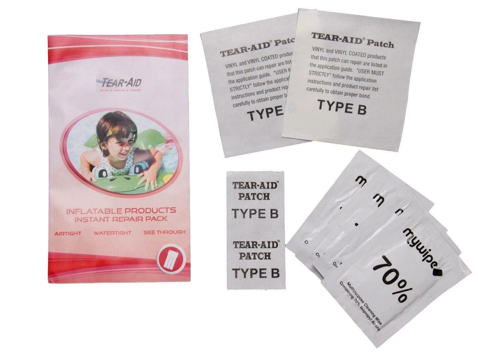 Tear Aid Inflatable &amp; Bouncy Castle Repair Patch Kit Type B x 4 Airbed