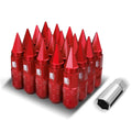 J2 Aluminum Red M12 X1.5 21mm Od/ 81mm Height Open/ Closed End Lug