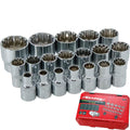Neilsen Metric Multi Drive Sockets 8mm - 32mm Socket Set In Bmc 19pc 1/2" by Neilsen