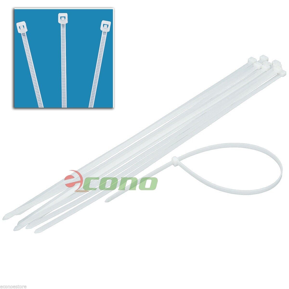 12pc Heavy Duty 28" Cable Ties 165LB 9mm x 28" by Unbranded