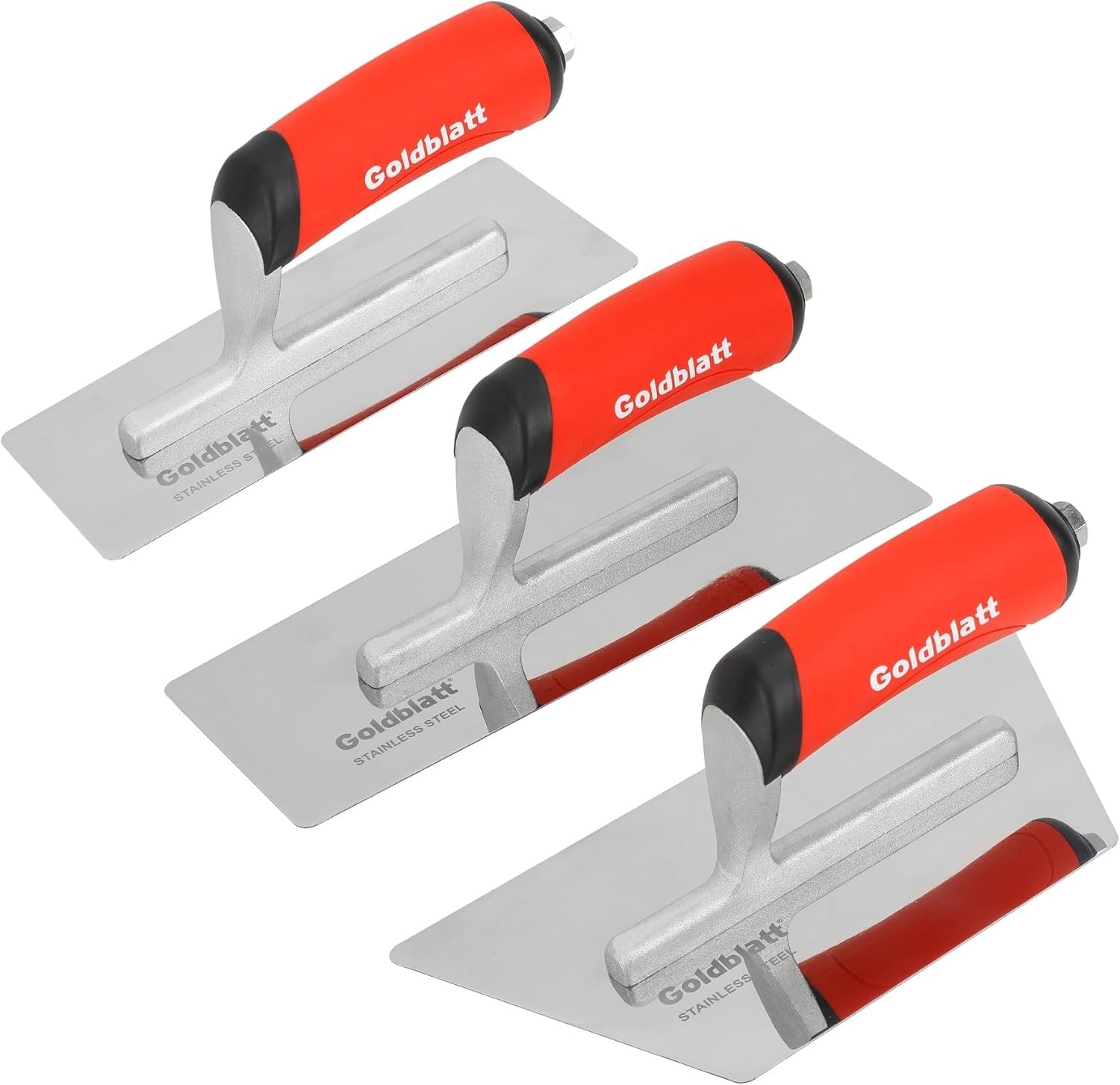 Goldblatt 3PIECE Venetian Plaster Finishing Trowel Set Drywall &