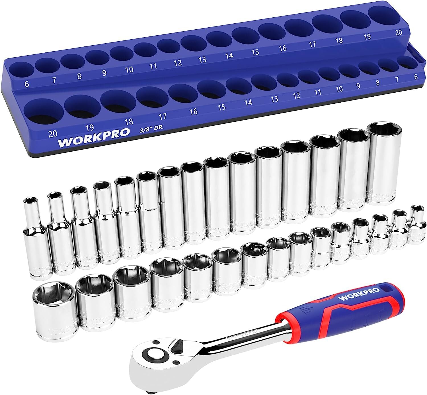 WorkPro 3/8'' Drive Mechanics Tool Set by WorkPro