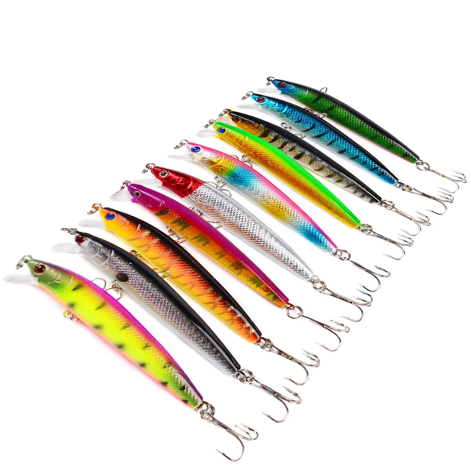 Set 9.5cm Mixed Models Fishing Lures Mix Minnow Crank Lure Bait
