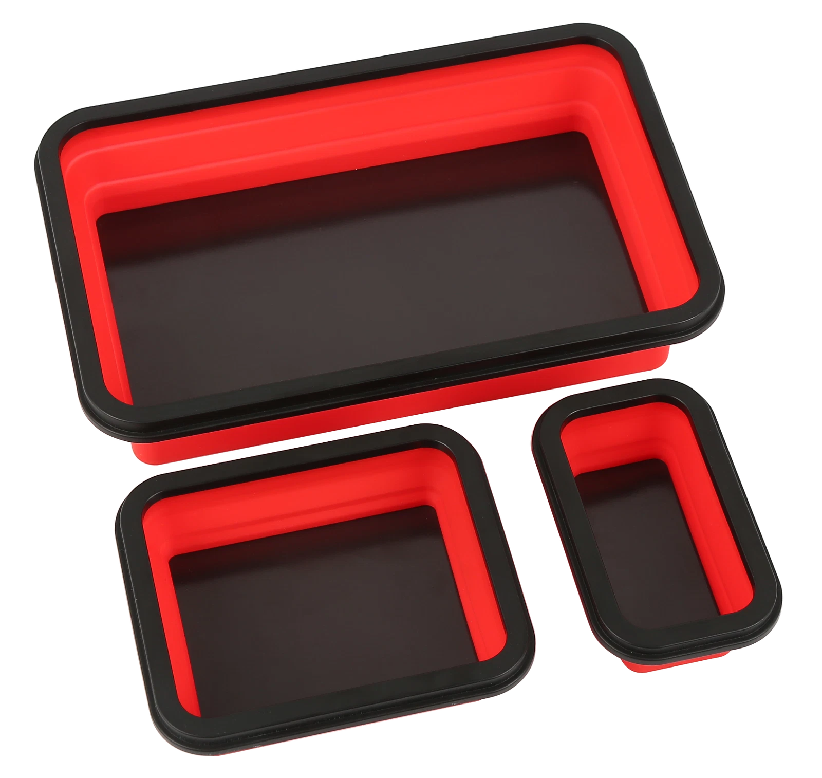 Collapsible Magnetic Parts Tray Set, Tool Trays for Screw, Bolts, Nuts, Washers