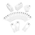 Hangers Retail Clothes Rack Rectangular Plastic Size 2 Dividers White
