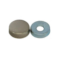 Metal Screw Cover Cap For #6 And #8 Size Nickel Finish 15/32" (12 Mm)