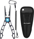 FLISSA 7.5" Fishing Pliers Titanium Jaw Tungsten Carbide Line Cutter