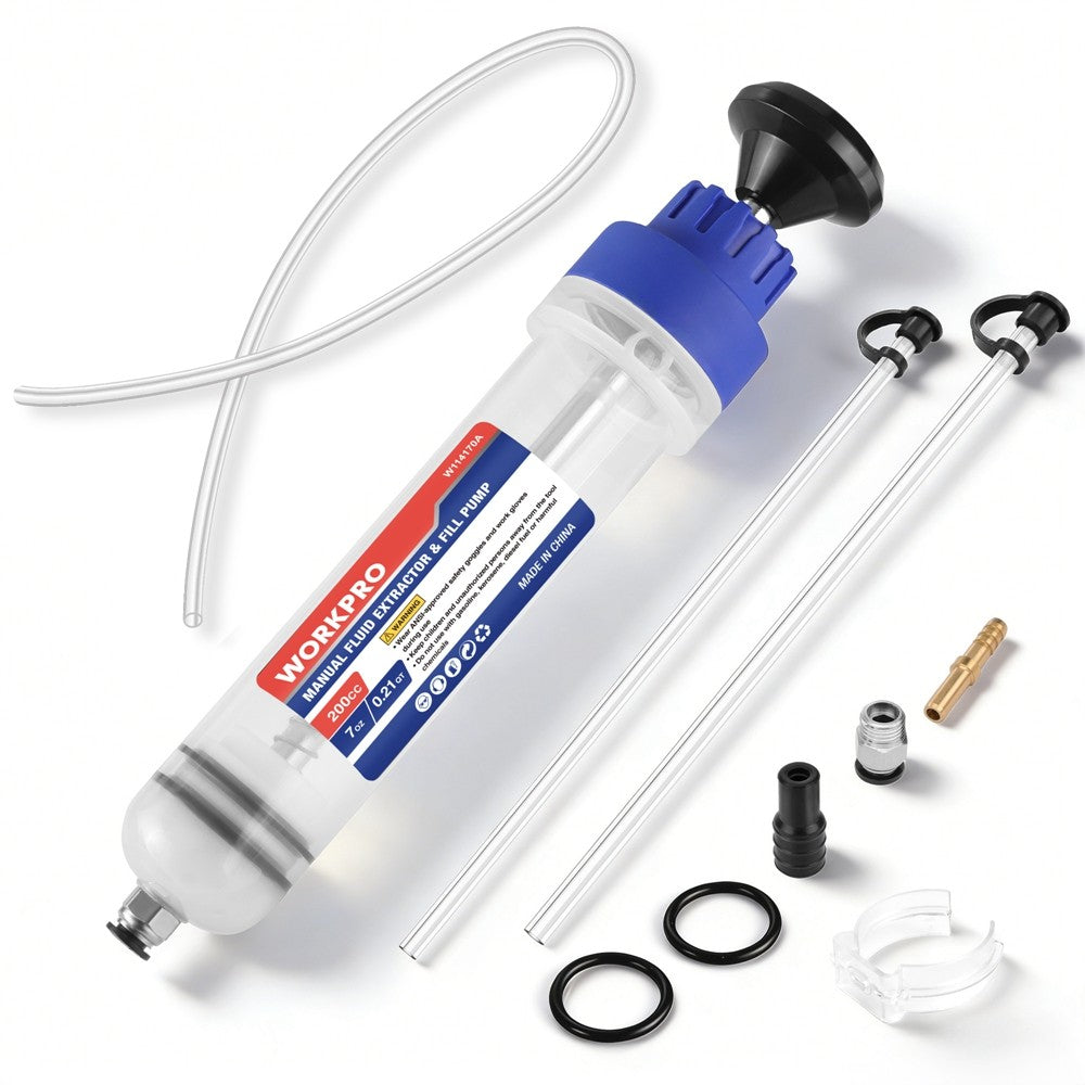 WORKPRO Fluid Extraction Filling Syringe Transfer Pumps Oil Extractor