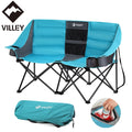 Villey Double Camping Chair Heavy Duty Padded Camping Couch Chair