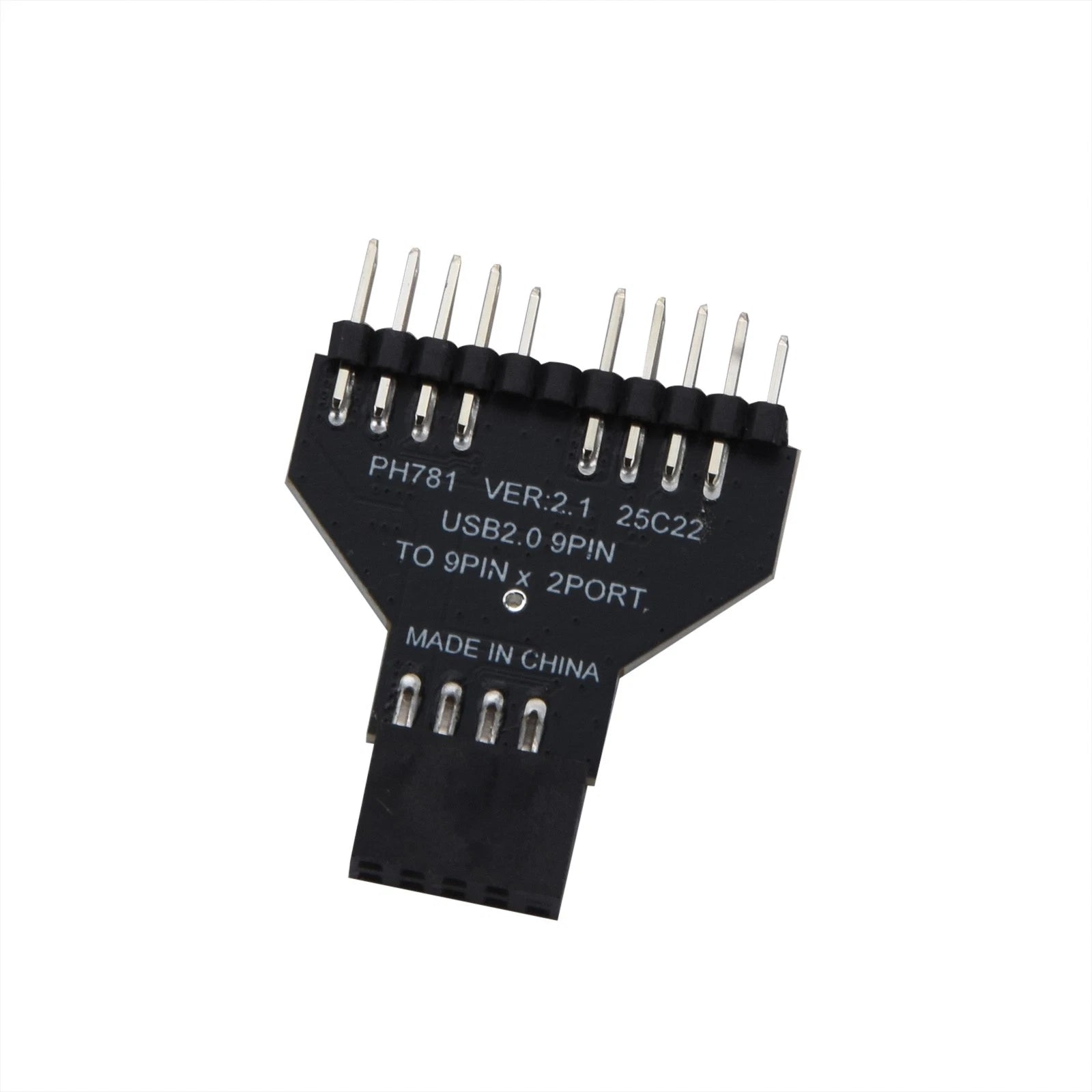 Mainboard Usb 2.0 9pin Female 1 To 2 Male Extension Adapter Usb Hub
