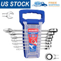 Workpro Ratcheting Combination Wrench Set Metric 8mm To 17mm With