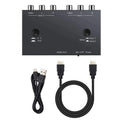 2port Av To Hdmi Converter 2 In 1 Out 2rca To Hdmi Adapter 2av To